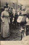 CPA Visite des souverains anglais a Paris 1914 Gare de Chantilly