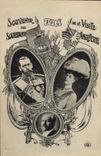 CPA Souvenir de la visite des souverains d'Angleterre 1914