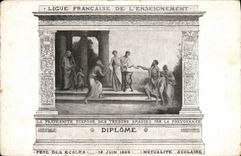 CPA Fete des Ecoles 16 juin 1905 Mutualite scolaire