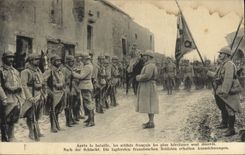 CPA Medaille Apres la bataille