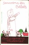 CPA Fantaisie Bebe Enfant Sauvons les bebes Allaitement maternel