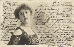 VINTAGE POSTCARD Theater Emilienne d' Alencon