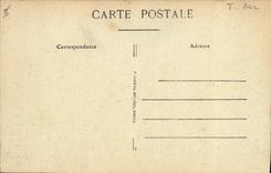 Panorama de Croisic de los pantanos del agua salada del folklore de la POSTAL de la VENDIMIA hacia la ciudad de Batz