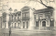 CPA Banque Digne Theatre et Caisse d'Epargne 