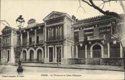 CPA Banque Digne Le theatre et la Caisse d'Epargne 