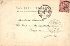 CPA Folklore Auvergne La bourree Presentation des dames