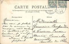 CPA Folklore Auvergne La bourree Presentation des dames
