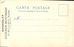 CPA Le Vieux Paris Chocolat Guerin Boutron Rue du Maroc Maison natale de Moliere