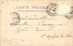 VINTAGE POSTCARD the Old man Paris Court of Pre with the Clerks