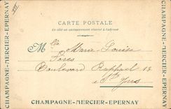 VINTAGE POSTCARD the Old man Paris Champagne Draper Epernay Street of Large the Schools