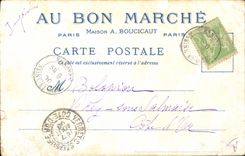 VINTAGE POSTCARD the Paris Old man Places the Pre one at the clerks