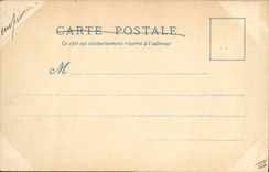 VINTAGE POSTCARD the Paris Old man Carries St Michel