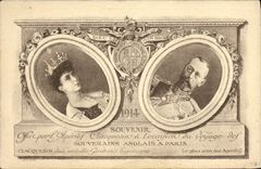 VINTAGE POSTCARD 1914 English Sovereigns has Paris Clacquesin