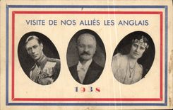 CPA Visite de nos allies les anglais 1938