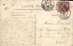 CPA Militaria Medaille Revue du 14 juillet 1904