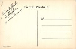 VINTAGE POSTCARD Theater Alfred de Musset the candlestick