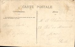 VINTAGE POSTCARD Fair of Angers 1906 At the black village Distribution of vivres