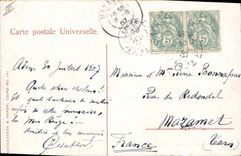 VINTAGE POSTCARD Dance of negro