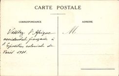 VINTAGE POSTCARD the mosque of Diourbel Senegal