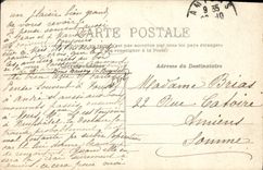 VINTAGE POSTCARD Bank Savings bank Gournay in Bray