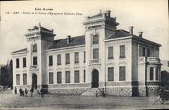 VINTAGE POSTCARD Bank Gap Hotel of the Savings bank and village hall