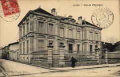 VINTAGE POSTCARD Bank Savings bank Lunel
