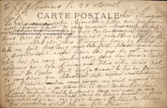 VINTAGE POSTCARD Bank Savings bank and street Saint Germain Louviers (chart toilee)