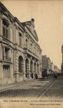 VINTAGE POSTCARD Bank Savings bank and the street Montesquieu Libourne