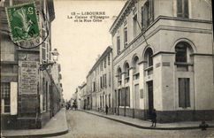 CPA Banque Caisse d'Epargne et la rue Orbe Libourne