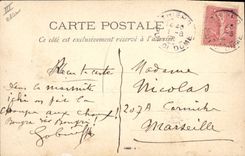CPA Folklore La Bourree Auvergne 