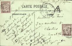 CPA Folklore La Bourree Auvergne 