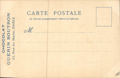 CPA Vieux Paris Chocolat Guerin Boutron Rue du Maroc Paris Tour du Louvre et maison aux piliers