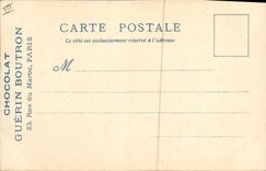 CPA Vieux Paris Chocolat Guerin Boutron Rue du Maroc Paris Grands degres de la Ste Chapelle