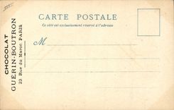 VINTAGE POSTCARD Old Paris Chocolate Guerin Boutron House of Nicolas Flamel