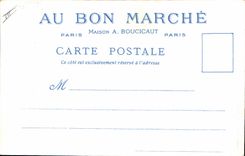 La POSTAL Vieux París de la VENDIMIA con la buena casa de Boucicaut del mercado coloca Chatelet grande