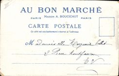 CPA Vieux Paris Au Bon Marche Maison Boucicaut Echoppes de la rue des remparts