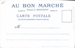 CPA Vieux Paris Au Bon Marche Maison Boucicaut Echoppes de la rue des remparts