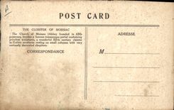 VINTAGE POSTCARD The Cloister off Moissac