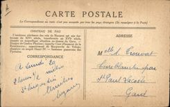 Castillo de la POSTAL de la VENDIMIA de Pau