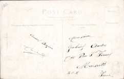 Coronación de la POSTAL de la VENDIMIA de rey George V debajo del arco de Nueva Zelandia en Whitehall