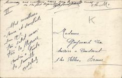 VINTAGE POSTCARD SM the King Georges V with the camp