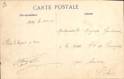 La POSTAL Militaria de la VENDIMIA tiene el marroquí de Neufmoutiers Tirailleurs el hacer un inventario de sus escombros