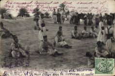 VINTAGE POSTCARD Militaria Algerian Riflemen