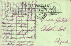 VINTAGE POSTCARD Militaria Algerian Riflemen