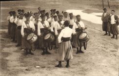 CPA Militaria Scenes algeriennes Nouba des Tirailleurs 