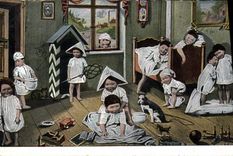 VINTAGE POSTCARD Fantaise Children Babies