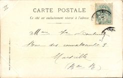 VINTAGE POSTCARD Miss de Very