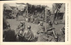 VINTAGE POSTCARD Missions of PP of the Saint Spirit life at the village