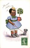 CPA Negre Enfant noir Chein 