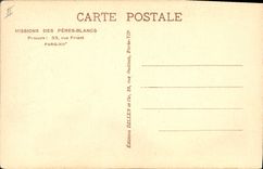 VINTAGE POSTCARD Negro Mission of the White Fathers street Friant Paris